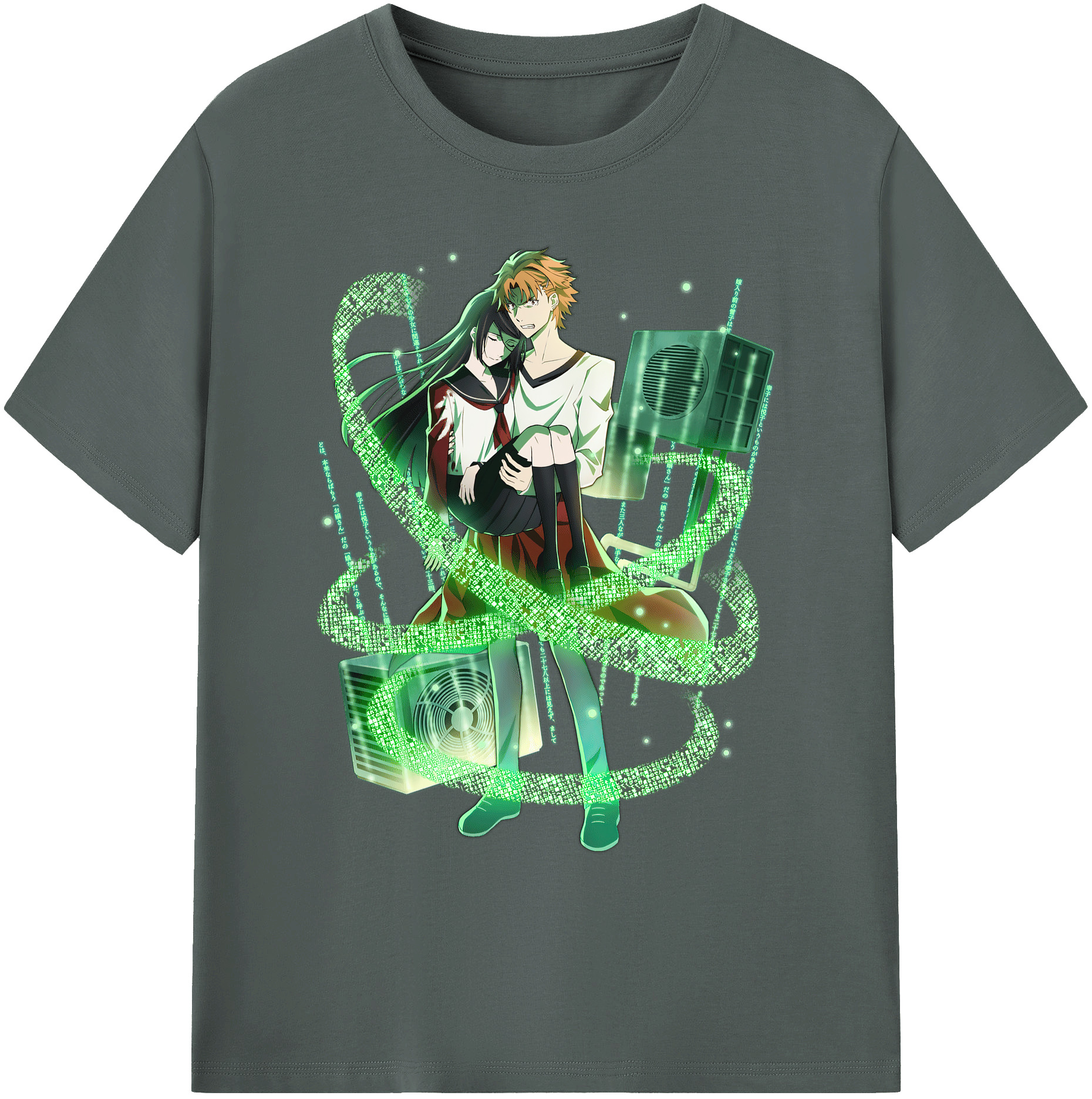 （画像用） 文豪ストレイドッグス Bungo Stray Dogs 綿100％ メンズ半袖Tシャツ｜肌触りやわらか＆通気性